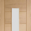 Bespoke Thruslide Palermo Oak 1 Pane Glazed 2 Door Wardrobe and Frame Kit