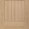 Bespoke Thruslide Suffolk Oak 6 Pane Glazed - 3 Sliding Doors and Frame Kit - Prefinished