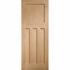 Four Sliding Wardrobe Doors & Frame Kit - DX 1930'S Oak Panel Door - Prefinished