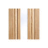 Two Sliding Doors and Frame Kit - Kilburn 1 Pane Oak Door - Clear Glass - Unfinished