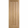 Three Sliding Wardrobe Doors & Frame Kit - Kilburn 3 Panel Oak Door - Unfinished