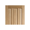 Three Sliding Wardrobe Doors & Frame Kit - Kilburn 3 Panel Oak Door - Unfinished