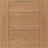 Bespoke Thruslide Palermo Oak 1 Pane Glazed 2 Door Wardrobe and Frame Kit