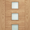 Bespoke Palermo Oak Glazed Door Pair - Prefinished