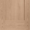 Two Sliding Wardrobe Doors & Frame Kit - Pattern 10 Oak 1 Panel Door - Prefinished