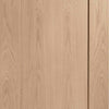 Two Sliding Wardrobe Doors & Frame Kit - Pattern 10 Oak 1 Panel Door - Prefinished