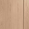 Bespoke Thruslide Surface P10 Oak 1 Panel - Sliding Double Door and Track Kit - Prefinished