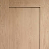 Three Sliding Doors and Frame Kit - Pattern 10 Oak 1 Panel Door - Unfinished