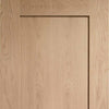 Bespoke Thruslide Surface P10 Oak 1 Panel - Sliding Double Door and Track Kit - Prefinished