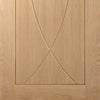 Bespoke Thrufold Pesaro Oak Flush Folding 3+0 Door - Prefinished