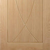 Bespoke Thruslide Pesaro Oak Flush - 3 Sliding Doors and Frame Kit