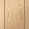 Bespoke Thruslide Pesaro Oak Flush 4 Door Wardrobe and Frame Kit - Prefinished