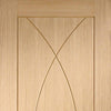 Bespoke Thruslide Pesaro Oak Flush 4 Door Wardrobe and Frame Kit - Prefinished
