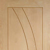 Three Sliding Wardrobe Doors & Frame Kit - Salerno Oak Flush Door - Prefinished