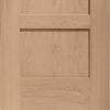 Bespoke Thrufold Shaker Oak 4 Panel Folding 3+0 Door - Prefinished