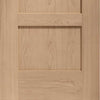 Bespoke Thruslide Shaker Oak 4 Panel - 3 Sliding Doors and Frame Kit - Prefinished