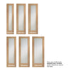 Pattern 10 Oak French Door Pair - Clear Glass