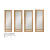 Fire Rated Pattern 10 Style Oak Door - Clear Glass - 1/2 Hour Fire Rated