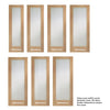 Pattern 10 Oak 1 Pane Internal Door Pair - Clear Glass