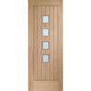 Bespoke Contemporary Suffolk Oak 4L Glazed Door Pair