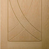 Bespoke Thruslide Treviso Oak Flush 2 Door Wardrobe and Frame Kit - Prefinished