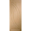 Bespoke Treviso Oak Flush Single Frameless Pocket Door Detail - Prefinished