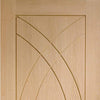 Bespoke Thruslide Treviso Oak Flush - 2 Sliding Doors and Frame Kit - Prefinished