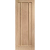 Five Folding Doors & Frame Kit - Worcester Oak 3 Panel 3+2 - Prefinished