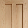 Bespoke Thruslide Surface Novara Oak 2 Panel - Sliding Double Door and Track Kit