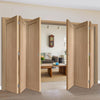 Bespoke Thrufold Pattern 10 Oak 1P Folding 3+3 Door - Prefinished