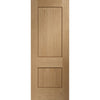 Bespoke Thruslide Piacenza Oak 2 Panel Flush - 4 Sliding Doors and Frame Kit - Groove Design