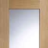 Bespoke Thruslide Piacenza Oak 1 Panel Glazed - 4 Sliding Doors and Frame Kit - Groove Design