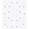 Double Glass Sliding Door - Polka Dot 8mm Obscure Glass - Obscure Printed Design with Elegant Track