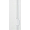 Polwarth 8mm Obscure Glass - Clear Printed Design - Single Evokit Glass Pocket Door