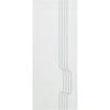 Single Glass Sliding Door - Polwarth 8mm Obscure Glass - Clear Printed Design - Planeo 60 Pro Kit