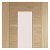 Bespoke Thrufold Portici Oak Glazed Folding 3+0 Door - Aluminium Inlay - Prefinished