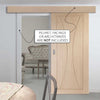 Bespoke Thruslide Surface Verona Oak Flush - Sliding Door and Track Kit - Prefinished