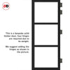 Room Divider - Handmade Eco-Urban® Manchester with Two Sides DD6306C - Clear Glass - Premium Primed - Colour & Size Options