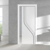 Reston 8mm Obscure Glass - Obscure Printed Design - Single Evokit Glass Pocket Door