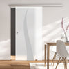 Single Glass Sliding Door - Roslin 8mm Obscure Glass - Obscure Printed Design - Planeo 60 Pro Kit