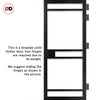 Urban Ultimate® Room Divider Sheffield 5 Pane Door Pair DD6312C with Matching Side - Clear Glass - Colour & Height Options