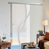 Single Glass Sliding Door - Stenton 8mm Obscure Glass - Obscure Printed Design - Planeo 60 Pro Kit