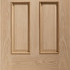 Fire Rated Victorian Oak Door - Raised Mouldings - 1/2 Hour Fire Rated