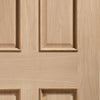 Fire Rated Victorian Oak Door - Raised Mouldings - 1/2 Hour Fire Rated