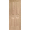 Bespoke Thruslide Victorian Oak 4 Panel 3 Door Wardrobe and Frame Kit