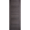 Vancouver Ash Grey Staffetta Quad Telescopic Pocket Doors - Prefinished