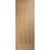 Bespoke Varese Oak Flush Door Pair - Aluminium Inlay - Prefinished