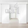 Bespoke Thruslide Surface Verona Flush - Sliding Double Door and Track Kit - White Primed