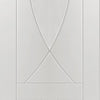 Double Sliding Door & Wall Track - Pesaro Flush Doors - White Primed