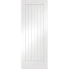 Four Sliding Doors and Frame Kit - Suffolk Flush Door - White Primed